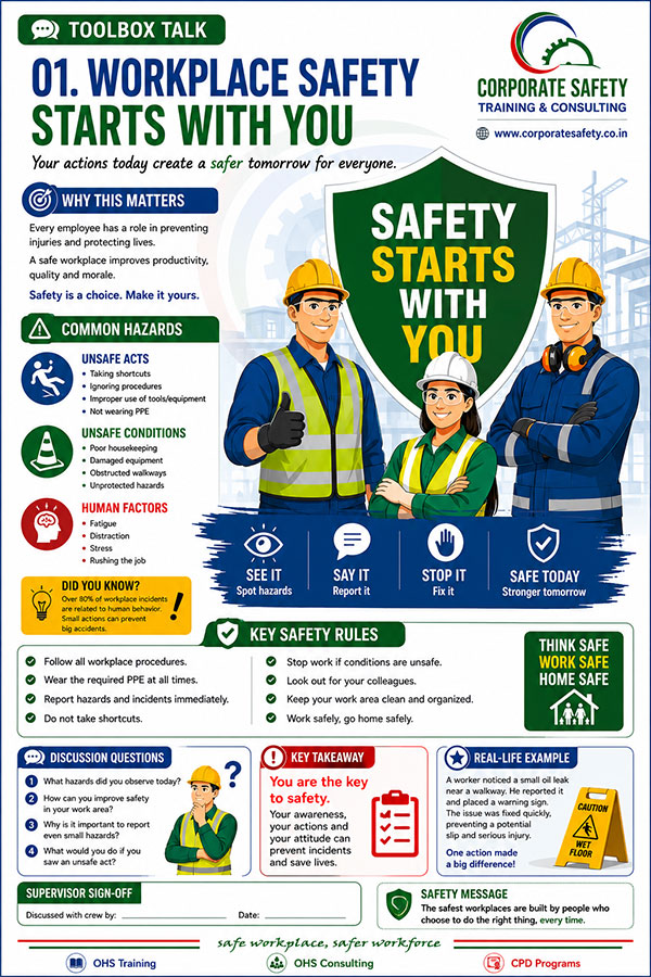 Workplace Safety Starts with You